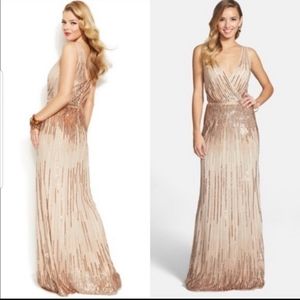 Adrianna Pappell sequin gown size 4